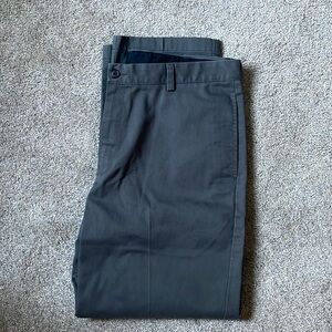 Men’s Flat Front Llbean Dress Pants - dark gray